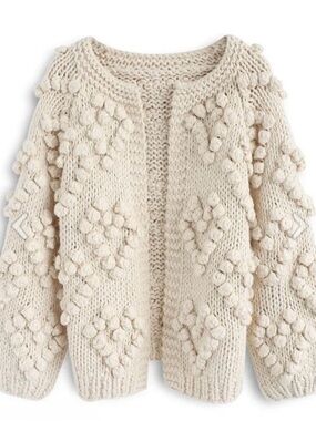 Chicwish Knit Your Love Cardigan in Ivory